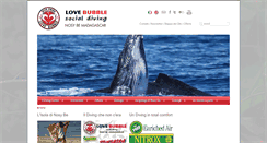 Desktop Screenshot of lovebubblediving.com